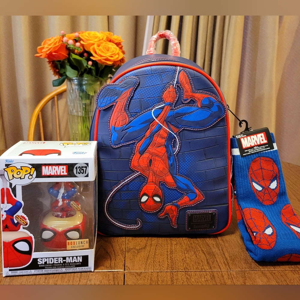 Loungefly Marvel Spiderman backpack bundle